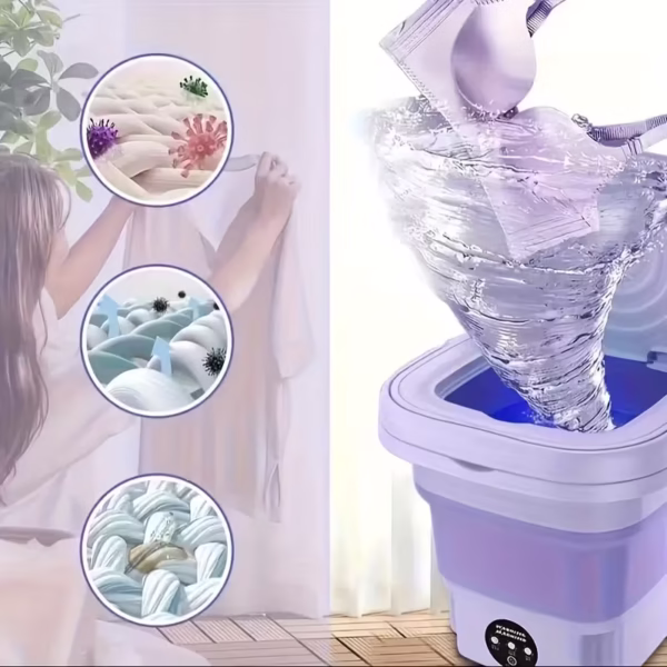 Portable and Foldable Washing Machine